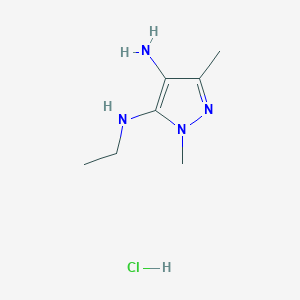 3-N-Ethyl-2,5-dimethylpyrazole-3,4-diamine;hydrochloride