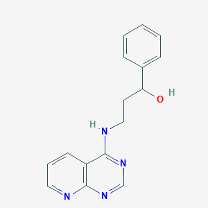 1-Phenyl-3-(pyrido[2,3-d]pyrimidin-4-ylamino)propan-1-ol