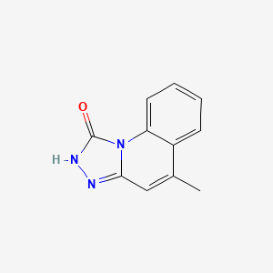 molecular formula C11H9N3O B2761191 5-甲基[1,2,4]三唑并[4,3-a]喹啉-1(2H)-酮 CAS No. 41493-62-3