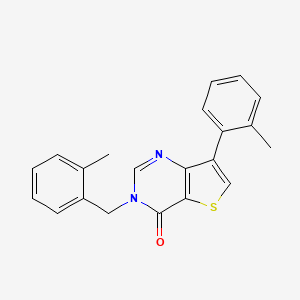 B2761210 3-(2-methylbenzyl)-7-(2-methylphenyl)thieno[3,2-d]pyrimidin-4(3H)-one CAS No. 1207004-11-2
