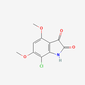 molecular formula C10H8ClNO4 B2761219 7-氯-4,6-二甲氧基-2,3-二氢-1H-吲哚-2,3-二酮 CAS No. 1164251-88-0