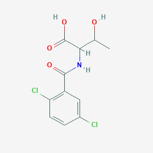 molecular formula C11H11Cl2NO4 B2761221 2-(2,5-二氯苯甲酰胺基)-3-羟基丁酸 CAS No. 1103895-69-7