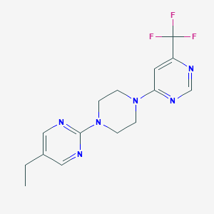 4-[4-(5-Ethylpyrimidin-2-yl)piperazin-1-yl]-6-(trifluoromethyl)pyrimidine