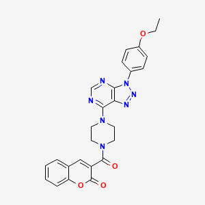 3-(4-(3-(4-ethoxyphenyl)-3H-[1,2,3]triazolo[4,5-d]pyrimidin-7-yl)piperazine-1-carbonyl)-2H-chromen-2-one