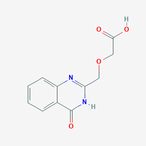 molecular formula C11H10N2O4 B2761261 2-((4-Oxo-3,4-dihydroquinazolin-2-yl)methoxy)acetic acid CAS No. 943087-94-3