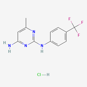 6-methyl-N2-(4-(trifluoromethyl)phenyl)pyrimidine-2,4-diamine hydrochloride