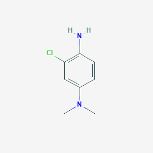 molecular formula C8H11ClN2 B2761310 2-chloro-4-N,4-N-dimethylbenzene-1,4-diamine CAS No. 53666-59-4