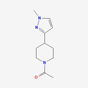 1-(4-(1-methyl-1H-pyrazol-3-yl)piperidin-1-yl)ethanone