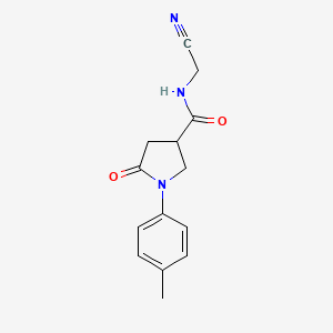 N-(Cyanomethyl)-1-(4-methylphenyl)-5-oxopyrrolidine-3-carboxamide