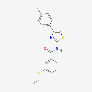 3-(ethylthio)-N-(4-(p-tolyl)thiazol-2-yl)benzamide