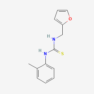 molecular formula C13H14N2OS B2761342 1-(Furan-2-ylmethyl)-3-(2-methylphenyl)thiourea CAS No. 77336-91-5