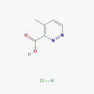 molecular formula C6H7ClN2O2 B2761348 4-甲基吡啶并[2,3-d]嘧啶-3-羧酸；盐酸盐 CAS No. 2416235-72-6