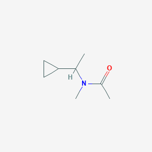 molecular formula C8H15NO B2761353 N-(1-环丙基乙基)-N-甲基乙酰胺 CAS No. 1341481-45-5