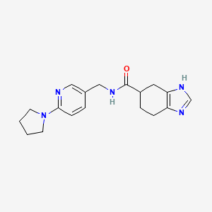 N-((6-(pyrrolidin-1-yl)pyridin-3-yl)methyl)-4,5,6,7-tetrahydro-1H-benzo[d]imidazole-5-carboxamide