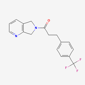 1-(5H-pyrrolo[3,4-b]pyridin-6(7H)-yl)-3-(4-(trifluoromethyl)phenyl)propan-1-one