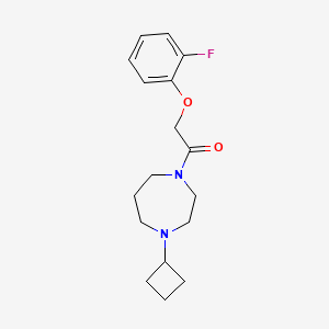 1-(4-Cyclobutyl-1,4-diazepan-1-yl)-2-(2-fluorophenoxy)ethan-1-one