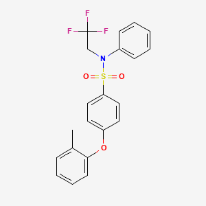 4-(2-methylphenoxy)-N-phenyl-N-(2,2,2-trifluoroethyl)benzene-1-sulfonamide