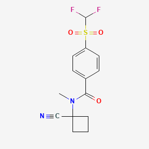 N-(1-cyanocyclobutyl)-4-difluoromethanesulfonyl-N-methylbenzamide