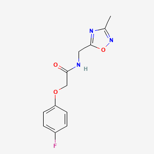 2-(4-fluorophenoxy)-N-((3-methyl-1,2,4-oxadiazol-5-yl)methyl)acetamide
