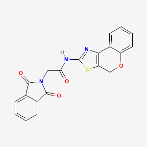 molecular formula C20H13N3O4S B2761404 N-(4H-咖啡酚并[4,3-d]噻唑-2-基)-2-(1,3-二氧代异喹啉-2-基)乙酰胺 CAS No. 681163-31-5