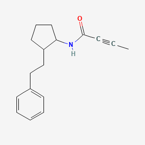 N-[2-(2-Phenylethyl)cyclopentyl]but-2-ynamide