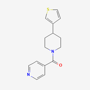 molecular formula C15H16N2OS B2761418 Pyridin-4-yl(4-(thiophen-3-yl)piperidin-1-yl)methanone CAS No. 1396761-81-1