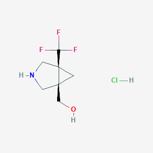 [(1R,5S)-5-(Trifluoromethyl)-3-azabicyclo[3.1.0]hexan-1-yl]methanol;hydrochloride