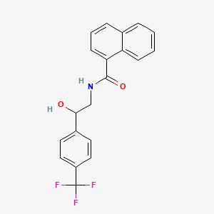 molecular formula C20H16F3NO2 B2761424 N-(2-羟基-2-(4-(三氟甲基)苯基)乙基)-1-萘酰胺 CAS No. 1351588-74-3