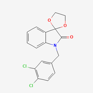 3-(1',3'-dioxolynyl)-1-(3,4-dichlorobenzyl-1,3-dihydro-2H-indol-2-one