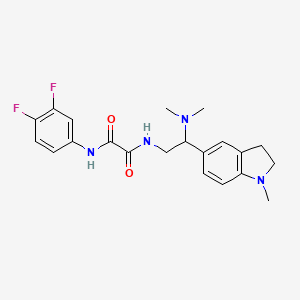 N1-(3,4-difluorophenyl)-N2-(2-(dimethylamino)-2-(1-methylindolin-5-yl)ethyl)oxalamide