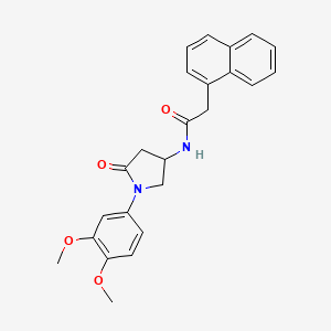 N-[1-(3,4-dimethoxyphenyl)-5-oxopyrrolidin-3-yl]-2-(naphthalen-1-yl)acetamide