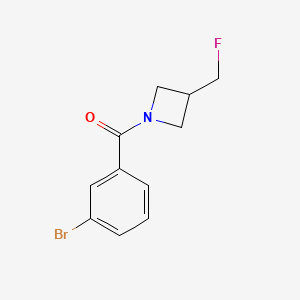 molecular formula C11H11BrFNO B2761443 (3-Bromophenyl)(3-(fluoromethyl)azetidin-1-yl)methanone CAS No. 2034559-59-4
