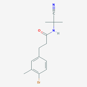 molecular formula C14H17BrN2O B2761452 3-(4-bromo-3-methylphenyl)-N-(1-cyano-1-methylethyl)propanamide CAS No. 1428094-70-5