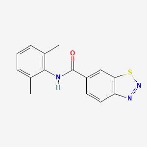molecular formula C15H13N3OS B2761455 N-(2,6-dimethylphenyl)benzo[d][1,2,3]thiadiazole-6-carboxamide CAS No. 950249-67-9