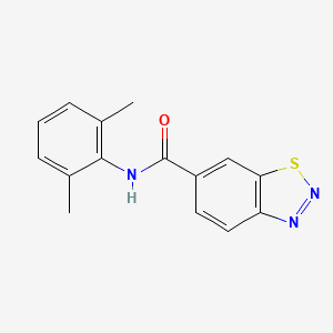 molecular formula C15H13N3OS B2761455 N-(2,6-dimethylphenyl)-1,2,3-benzothiadiazole-6-carboxamide CAS No. 950249-67-9