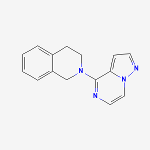 molecular formula C15H14N4 B2761460 2-(吡唑并[1,5-a]嘧啶-4-基)-1,2,3,4-四氢异喹啉 CAS No. 2034416-27-6
