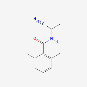 molecular formula C13H16N2O B2761461 N-(1-Cyanopropyl)-2,6-dimethylbenzamide CAS No. 1465341-30-3