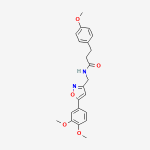 N-((5-(3,4-dimethoxyphenyl)isoxazol-3-yl)methyl)-3-(4-methoxyphenyl)propanamide