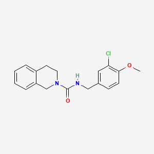 N-(3-chloro-4-methoxybenzyl)-3,4-dihydro-2(1H)-isoquinolinecarboxamide