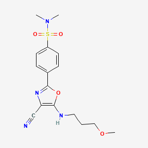 4-(4-cyano-5-((3-methoxypropyl)amino)oxazol-2-yl)-N,N-dimethylbenzenesulfonamide