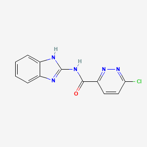 molecular formula C12H8ClN5O B2761512 N-(1H-1,3-benzodiazol-2-yl)-6-chloropyridazine-3-carboxamide CAS No. 1405181-95-4