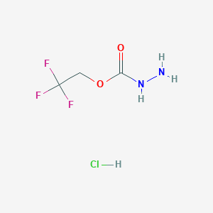 molecular formula C3H6ClF3N2O2 B2761526 (2,2,2-Trifluoroethoxy)carbohydrazide hydrochloride CAS No. 1989659-73-5