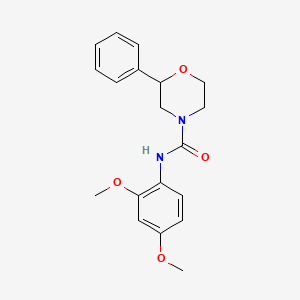molecular formula C19H22N2O4 B2761538 N-(2,4-dimethoxyphenyl)-2-phenylmorpholine-4-carboxamide CAS No. 1210486-07-9