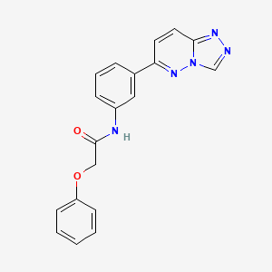 molecular formula C19H15N5O2 B2761547 2-phenoxy-N-[3-([1,2,4]triazolo[4,3-b]pyridazin-6-yl)phenyl]acetamide CAS No. 877635-19-3