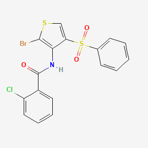 molecular formula C17H11BrClNO3S2 B2761548 BNTA 