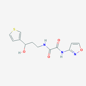 N1-(3-hydroxy-3-(thiophen-3-yl)propyl)-N2-(isoxazol-3-yl)oxalamide