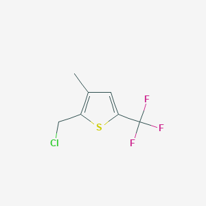 2-(Chloromethyl)-3-methyl-5-(trifluoromethyl)thiophene