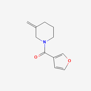 molecular formula C11H13NO2 B2761557 1-(呋喃-3-甲酰)-3-甲基亚烯哌啶 CAS No. 2097859-52-2