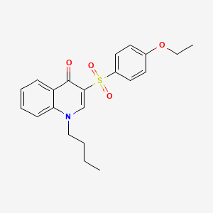 molecular formula C21H23NO4S B2761569 1-丁基-3-((4-乙氧苯基)磺酰基)喹啉-4(1H)-酮 CAS No. 899217-46-0