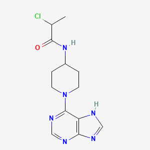 2-Chloro-N-[1-(7H-purin-6-yl)piperidin-4-yl]propanamide